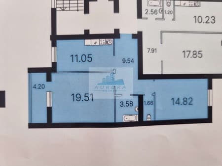 Объявление о продаже двухкомнатной квартиры, 64.36 м², этаж 5 из 10. Фото 1