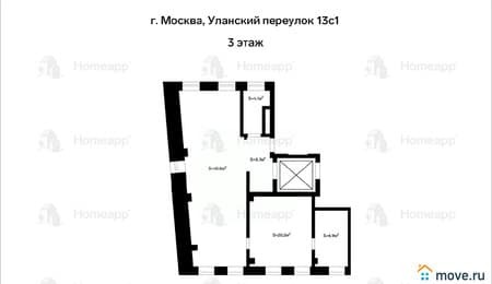 Продажа двухкомнатных апартаментов, 81.9 м², этаж 3 из 5. Фото 1