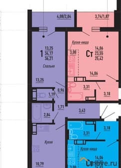 Продаем однокомнатную квартиру, 36 м², этаж 13 из 16. Фото 1