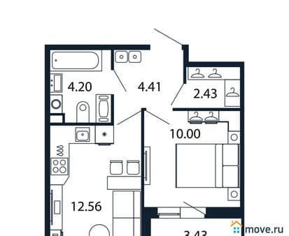Продаю однокомнатную квартиру, 33.1 м², этаж 7 из 13. Фото 1