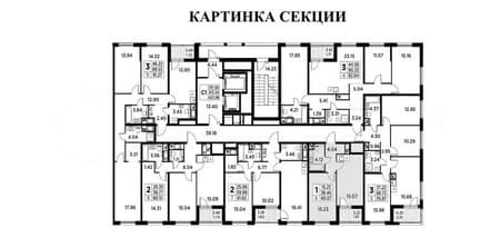 Продажа однокомнатных апартаментов, 40.1 м², этаж 3 из 14. Фото 4