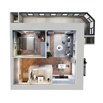 Продаем двухкомнатную квартиру, 55.5 м², этаж 1 из 14. Фото 1