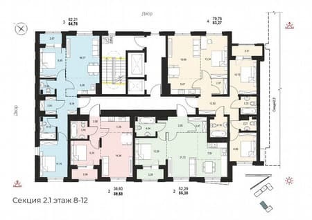 Продать четырехкомнатную квартиру, 83.3 м², этаж 10 из 14. Фото 5