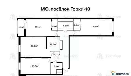 Продаем трехкомнатную квартиру, 140.2 м², этаж 14 из 16. Фото 3