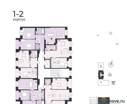 Продаем трехкомнатную квартиру, 70.77 м², этаж 6 из 8. Фото 5