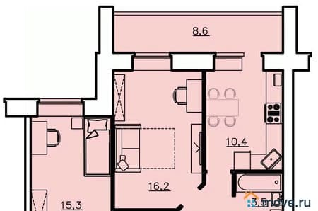 Продам двухкомнатную квартиру, 31.5 м², этаж 9 из 9. Фото 1