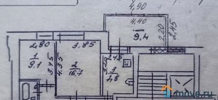 Продаю двухкомнатную квартиру, 55.5 м², этаж 2 из 9. Фото 4