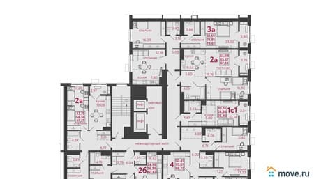Продаем четырехкомнатную квартиру, 98.72 м², этаж 4 из 12. Фото 2