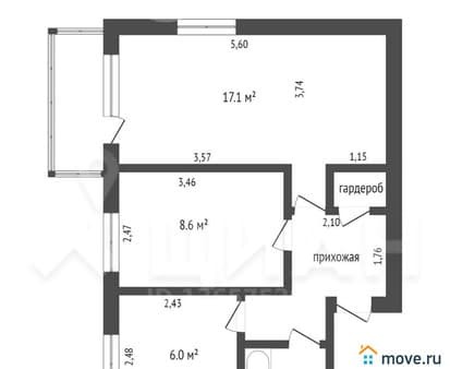 Продам двухкомнатную квартиру, 42 м², этаж 3 из 5. Фото 4