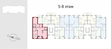 Продажа трехкомнатной квартиры, 80.4 м², этаж 6 из 8. Фото 2