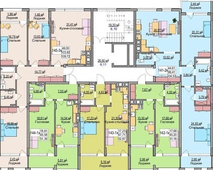Купить трехкомнатную квартиру, 115.6 м², этаж 2 из 6. Фото 5
