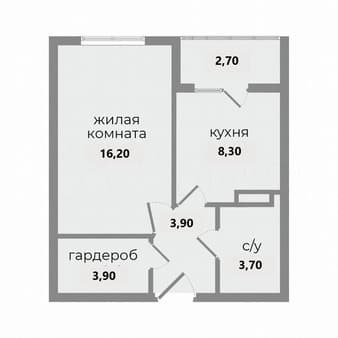 1-комн. квартира, 36 м²