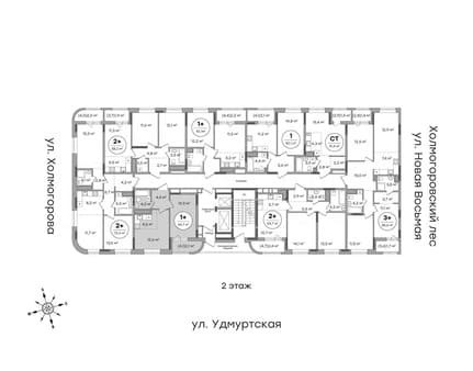 Продаю однокомнатную квартиру, 42.6 м², этаж 3 из 14. Фото 2