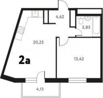 Продаем однокомнатную квартиру, 40.9 м², этаж 12 из 17. Фото 1