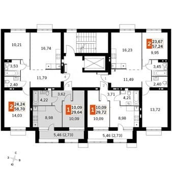 Продажа однокомнатной квартиры, 29.6 м², этаж 2 из 4. Фото 7