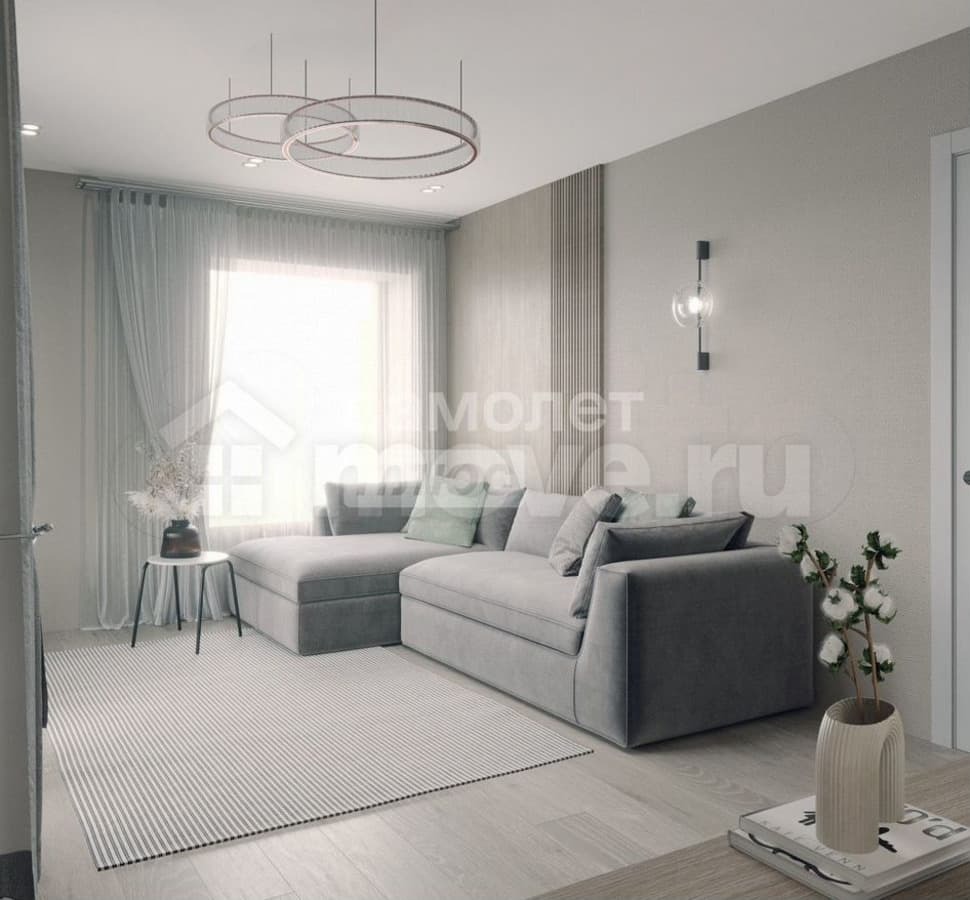 2-комн. квартира, 58.7 м²