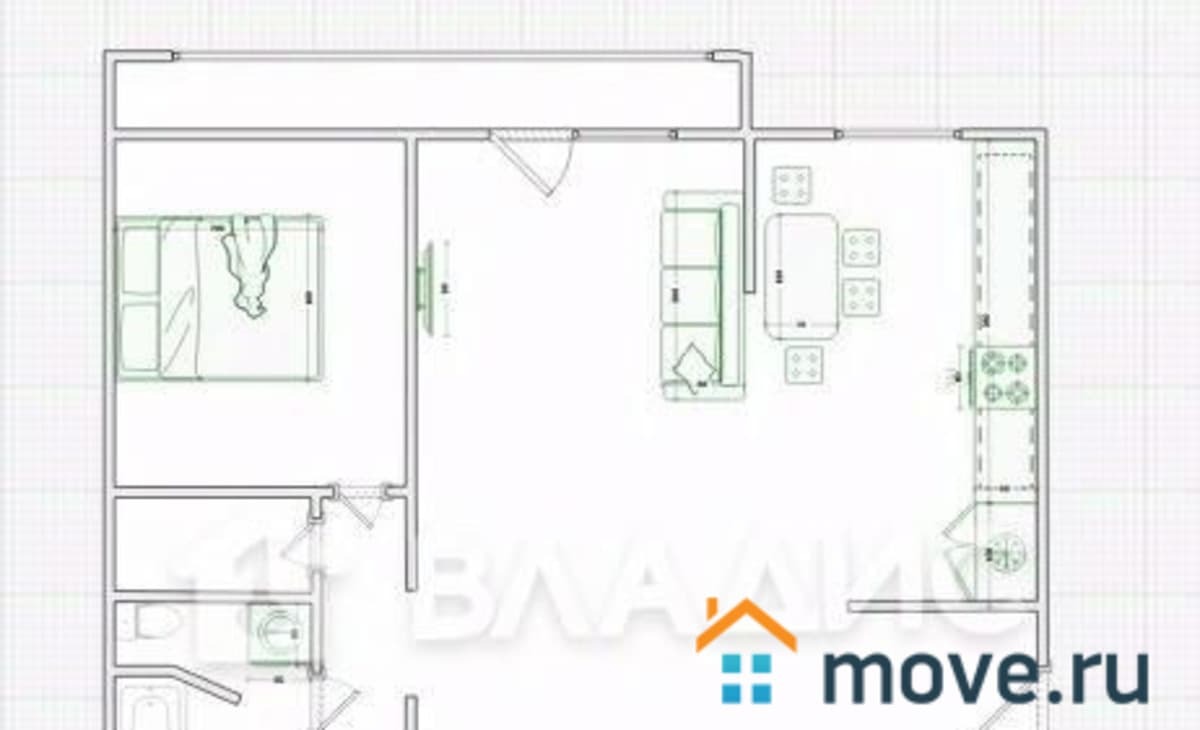 3-комн. квартира, 66 м²